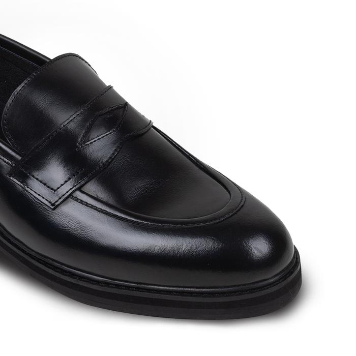 Noir Penny Loafers - Nappa Milano - Sepatu Kulit Pria - Image 2