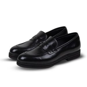 Noir Penny Loafers - Nappa Milano - Sepatu Kulit Pria