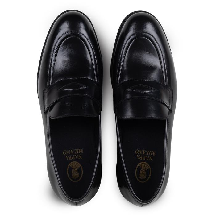 Noir Penny Loafers - Nappa Milano - Sepatu Kulit Pria - Image 4