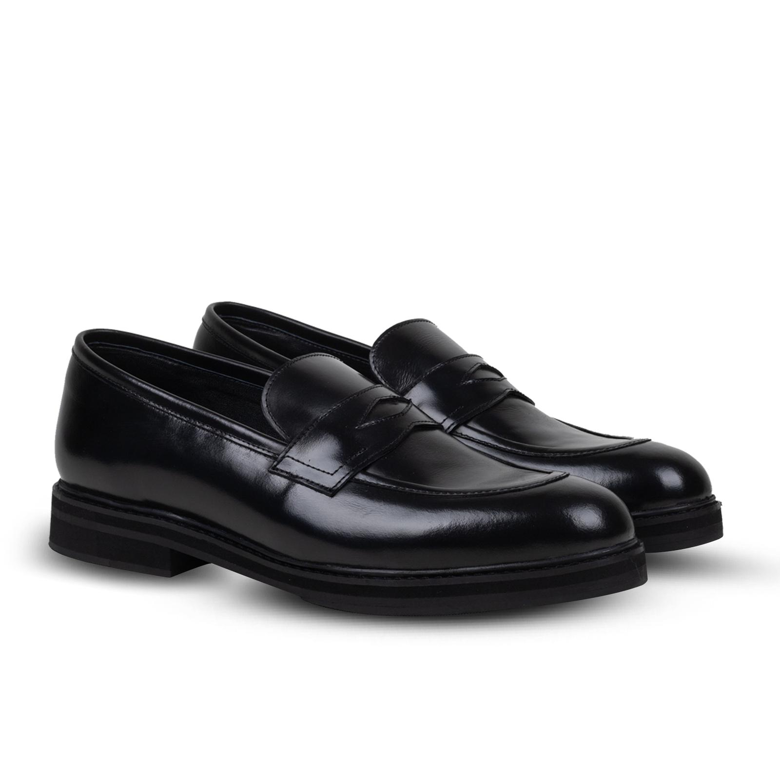 Noir Penny Loafers - Nappa Milano - Sepatu Kulit Pria - Image 5