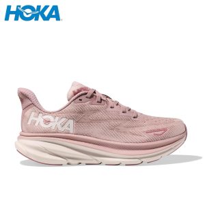 Sepatu Lari Hoka Wanita Clifton 9 - Mauve Pink