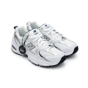 New Balance 530 White Silver Navy Indigo GS (100% Authentic)
